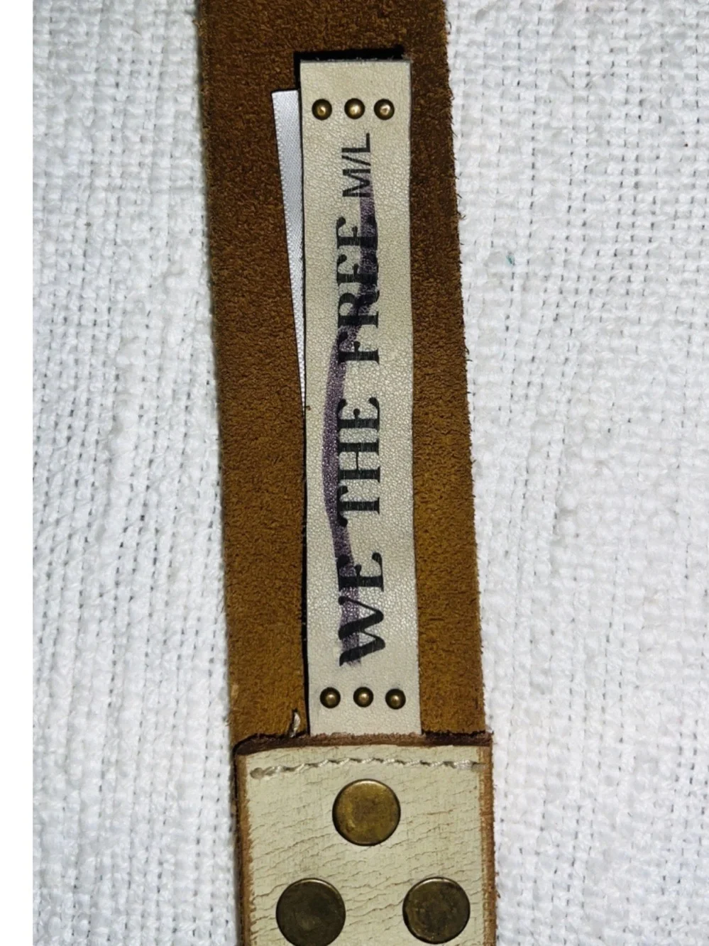 Nwt Free People We the Free Sur Hip Belt Ivory M/L